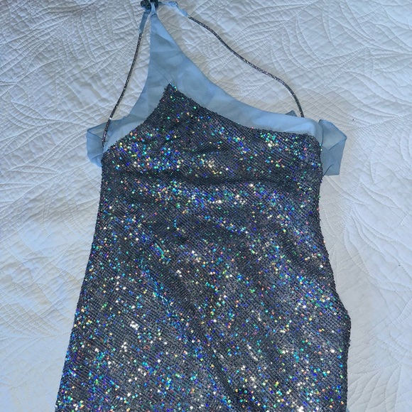 For love and lemons asymmetrical maxi sequence dress - Picture 5 of 16